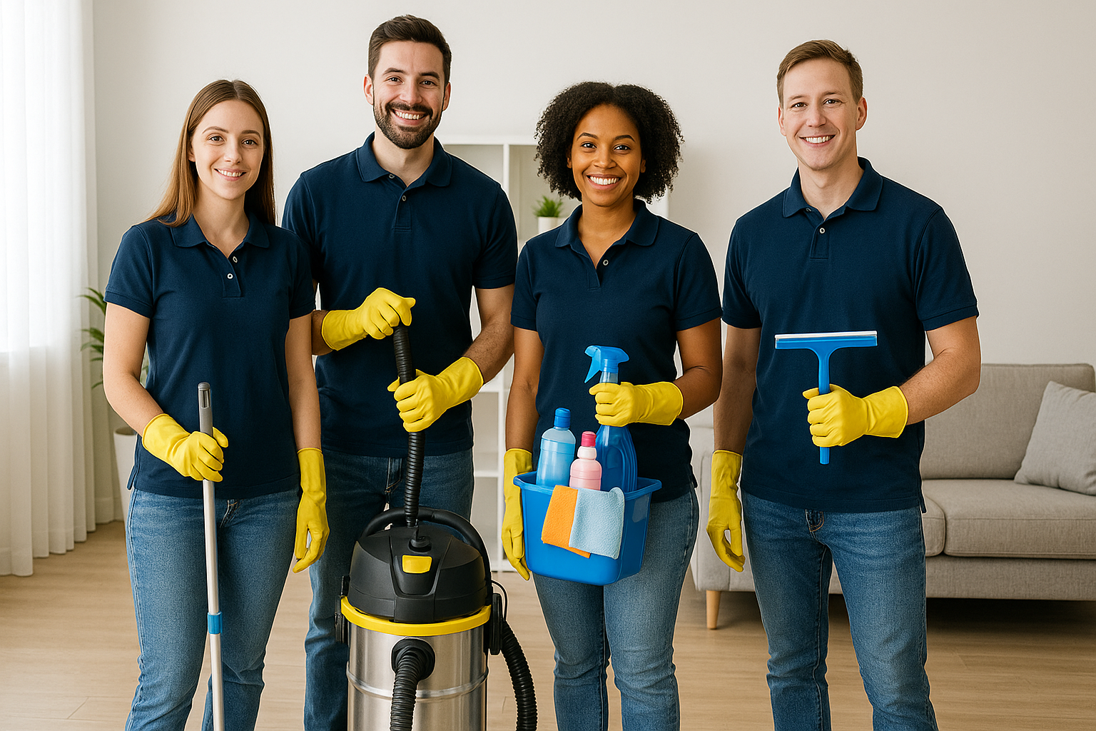 Cleaning team